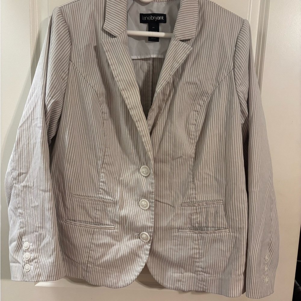 Lane Bryant Women's Pinstripe Blazer